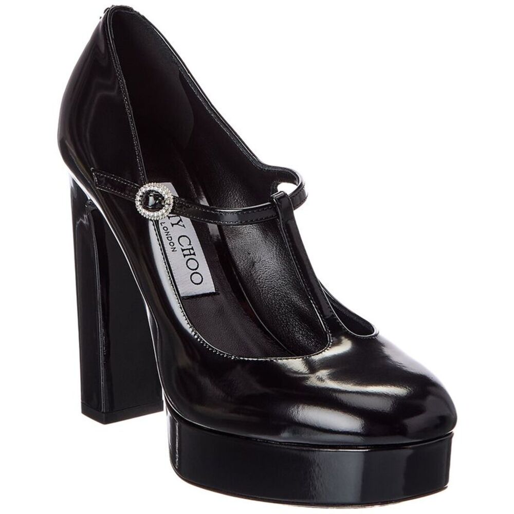 Jimmy Choo Marene Mary Jane 120 Patent Pump, Black